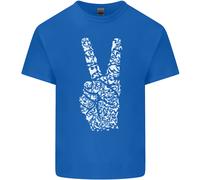 Maglietta Hippy Con Parole Di Pace Per Bambini E Bambine