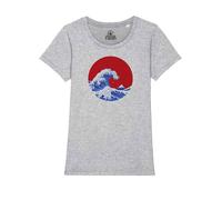 Maglietta Hokusai Great Wave of Kanagawa La Grande Onda Japan Art T-Shirt Girl