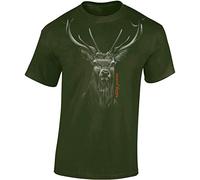 Maglietta: Hunting Passion - T-Shirt Cacciatore - Tshirt Idea Regalo - Maglia Uomo Uomini - Caccia - Verro - Cacciatrice - Battuta - Hunter - Sport Alpino Cervo (Army S)
