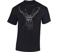 Maglietta: Hunting Passion - T-Shirt Cacciatore - Tshirt Idea Regalo - Maglia Uomo Uomini - Caccia - Verro - Cacciatrice - Battuta - Hunter - Sport Alpino Cervo (Nero 3XL)