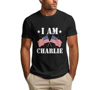 Maglietta I Am Charlie, Un Vero Eroe patriota, Maglietta da Uomo Charlie Kirk