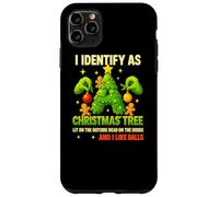 Maglietta I Identify As A Christmas Tree Lit On The Outside Custodia per iPhone 11 Pro Max