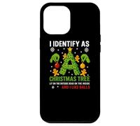 Maglietta I Identify As A Christmas Tree Lit On The Outside Custodia per iPhone 12 Pro Max