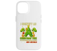 Maglietta I Identify As A Christmas Tree Lit On The Outside Custodia per iPhone 14