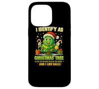 Maglietta I Identify As A Christmas Tree Lit On The Outside Custodia per iPhone 14 Pro Max