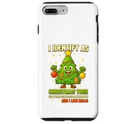 Maglietta I Identify As A Christmas Tree Lit On The Outside Custodia per iPhone 7 Plus/8 Plus
