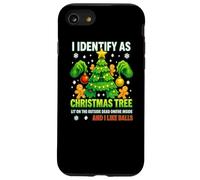 Maglietta I Identify As A Christmas Tree Lit On The Outside Custodia per iPhone SE (2020) / 7/8
