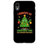 Maglietta I Identify As A Christmas Tree Lit On The Outside Custodia per iPhone XR