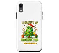 Maglietta I Identify As A Christmas Tree Lit On The Outside Custodia per iPhone XR