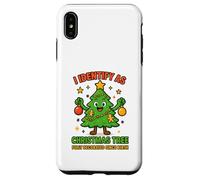 Maglietta I Identify As A Christmas Tree Lit On The Outside Custodia per iPhone XS Max