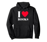 Maglietta I Love Books Felpa con Cappuccio
