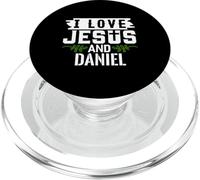 Maglietta "I Love Jesus And Daniel" con nome Daniel PopSockets PopGrip per MagSafe