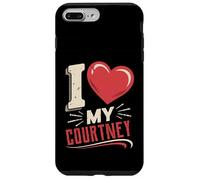 Maglietta "I Love My Courtney" con nome Courtney Custodia per iPhone 7 Plus/8 Plus