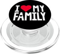 Maglietta I Love My Family I Heart Family Love Family PopSockets PopGrip per MagSafe