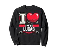 Maglietta "I Love My LUCAS Nome LUCAS Felpa