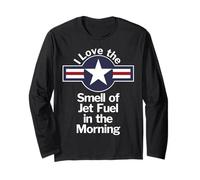 Maglietta I Love The Smell of Jet Fuel in The Morning Maglia a Manica