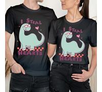 Maglietta I Steal Hearts Happy Valentine's Day Love Goals Couple Matching #VD