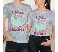 Maglietta I Steal Hearts Happy Valentine's Day Love Goals Couple Matching #VD