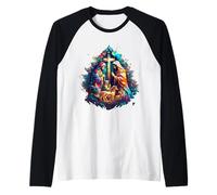 Maglietta Il Mio Supereroe è Gesù, Camicia Fede Amore Dio Maglia con Maniche Raglan