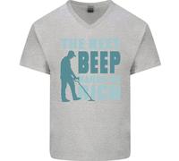 Maglietta In Cotone A V Divertente Per Uomini Metal Detecting The Next Beep