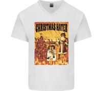 Maglietta In Cotone A V Per Uomo Bah Humbug Odio Il Natale