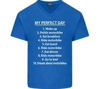 Maglietta In Cotone A V Per Uomo Biker Motorcycle My Perfect Day