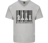 Maglietta In Cotone A V Per Uomo Chess Barcode