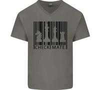 Maglietta In Cotone A V Per Uomo Chess Barcode
