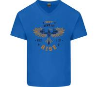 Maglietta In Cotone A V Per Uomo Con Citazione Motivazionale Rising Phoenix