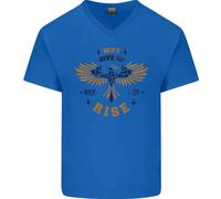 Maglietta In Cotone A V Per Uomo Con Citazione Motivazionale Rising Phoenix