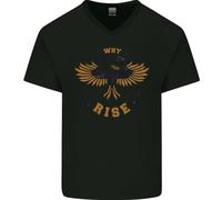 Maglietta In Cotone A V Per Uomo Con Citazione Motivazionale Rising Phoenix