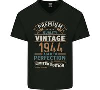 Maglietta In Cotone A V Per Uomo Del 82° Compleanno Vintage 1944