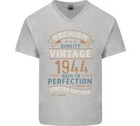 Maglietta In Cotone A V Per Uomo Del 82° Compleanno Vintage 1944