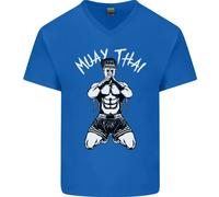 Maglietta In Cotone A V Per Uomo Di Muay Thai Fighter Mixed Martial Arts MMA
