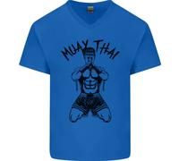 Maglietta In Cotone A V Per Uomo Di Muay Thai Fighter Mixed Martial Arts MMA
