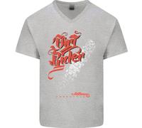 Maglietta In Cotone A V Per Uomo Dirt Rider Motocross MotoX Bike Motosport