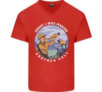 Maglietta In Cotone A V Per Uomo Divertente Hunter Making Another Call