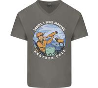 Maglietta In Cotone A V Per Uomo Divertente Hunter Making Another Call