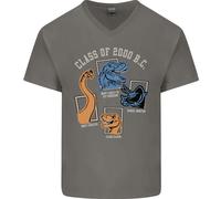 Maglietta In Cotone A V Per Uomo Divertente T-Rex Classe Del 2000 A.C.