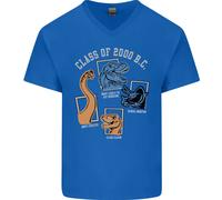 Maglietta In Cotone A V Per Uomo Divertente T-Rex Classe Del 2000 A.C.