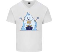 Maglietta In Cotone A V Per Uomo Iceberg E Nave Ambiente Abbracci Gratuiti