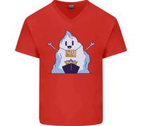 Maglietta In Cotone A V Per Uomo Iceberg E Nave Ambiente Abbracci Gratuiti