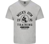Maglietta In Cotone A V Per Uomo Micks Gym Boxing Boxer Movie