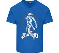 Maglietta In Cotone A V Per Uomo Muay Thai Skeleton MMA Mixed Martial Arts