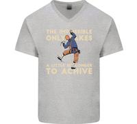 Maglietta In Cotone A V Per Uomo Rock Climbing The Impossible Funny Climber