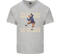 Maglietta In Cotone A V Per Uomo Rock Climbing The Impossible Funny Climber