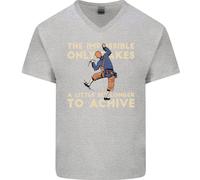 Maglietta In Cotone A V Per Uomo Rock Climbing The Impossible Funny Climber