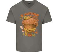 Maglietta In Cotone A V Per Uomo Sweet Autumn