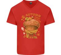 Maglietta In Cotone A V Per Uomo Sweet Autumn