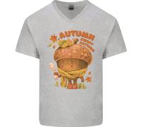 Maglietta In Cotone A V Per Uomo Sweet Autumn